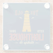 古い灯台衣類Co. ガラスコースター (裏面)