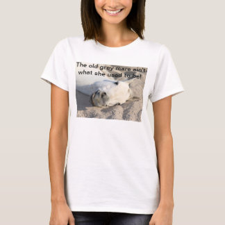 古い灰色のロバのワイシャツ Tシャツ