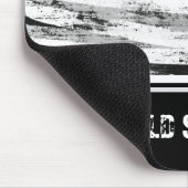 古い灰色の木の背景 マウスパッド (コーナー)