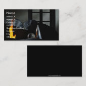 古い炎の非常に熱い背景 名刺 (正面/裏面)