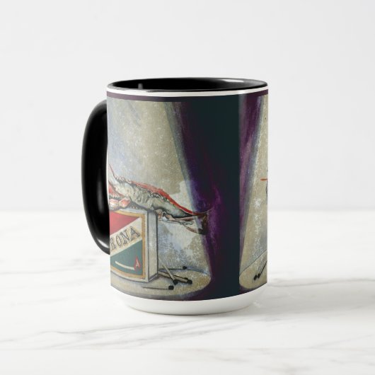 古い炎 マグカップ (正面左)