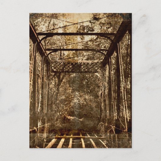 古い無人橋 ポストカード (正面)