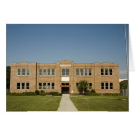 古い煉瓦学校の建物カード