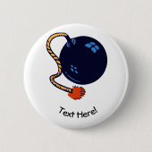 古い爆弾 缶バッジ (正面)