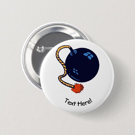 古い爆弾 缶バッジ (正面&裏面)