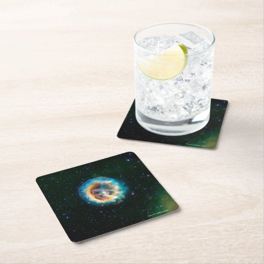 古い爆発に新しい次元を加えるE0102 スクエアペーパーコースター (インサイチュ)