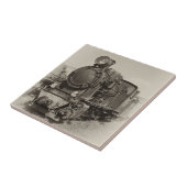 古い狭ゲージの蒸気機関Gr269 タイル (側面)