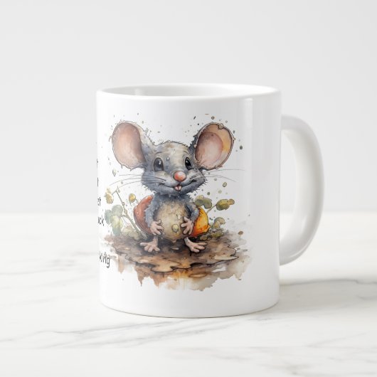 古い生存者ジャンボセラミックマググ ジャンボコーヒーマグカップ (正面右)