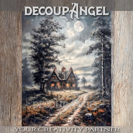 古い田舎の住居 – デコページ –  薄葉紙