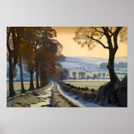 古い田舎道 ポスター