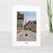 古い町の歩行 カード (裏面)