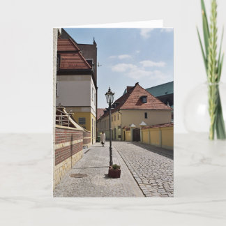 古い町の歩行 カード