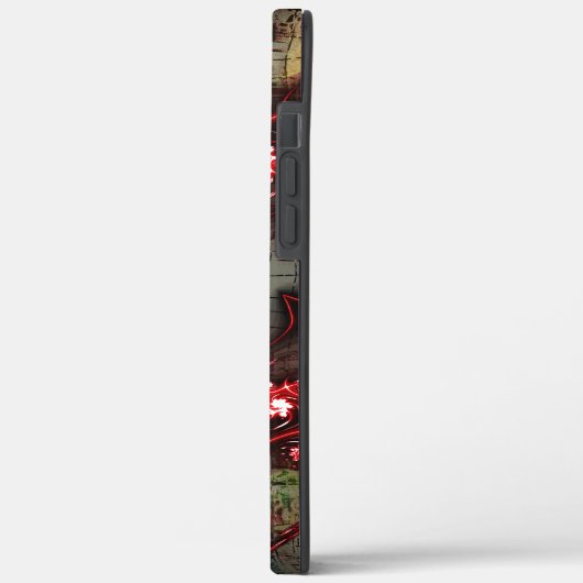 古い画像の上の奇妙なフラクタルの大規模なレポート Case-Mate iPhoneケース (裏面 / 左)