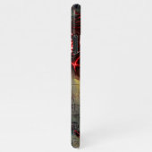 古い画像の上の奇妙なフラクタルの大規模なレポート iPhoneケース (右側)