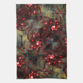 古い画像t上の奇妙なフラクタルの大規模なレポート キッチンタオル (縦)