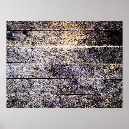 古い白い木製のテクスチャの背景。カラーステインd ポスター (正面)