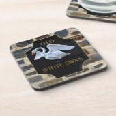 古い白鳥のパブの印 コースター (左側)