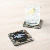 古い白鳥のパブの印 コースター (右側)