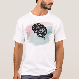 古い皮の牛のヘビをカラー数々ので流す Tシャツ