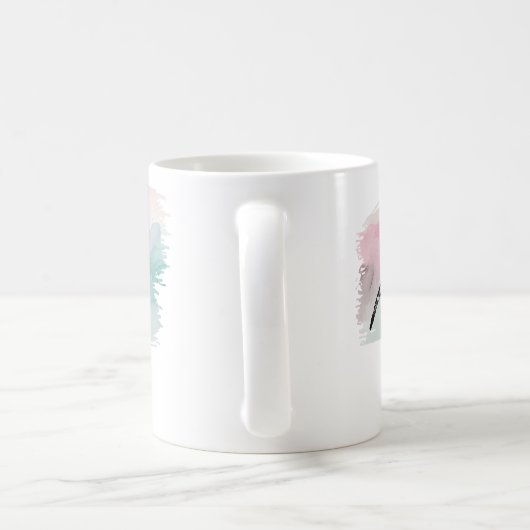 古い皮膚材をガラガラ数々のヘビ色に染める コーヒーマグカップ (ハンドル)