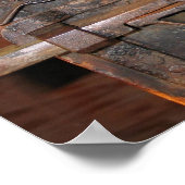 古い真鍮ドアロック ポスター (角)