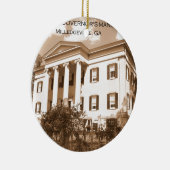 古い知事の大邸宅、Milledgeville、ジョージア セラミックオーナメント (右)