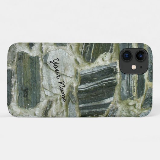 古い石の壁（名前） Case-Mate iPhoneケース (裏面(横))