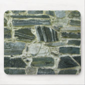 古い石塀の写真 マウスパッド (正面)
