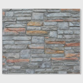 古い石塀の質 ラッピングペーパー (フラット)