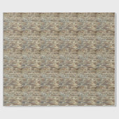 古い石塀の質 ラッピングペーパー (フラット)