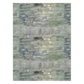 古い石塀パターン、素朴なテーブルクロス テーブルクロス (正面)