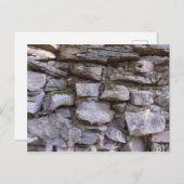 古い石壁 ポストカード (正面/裏面)