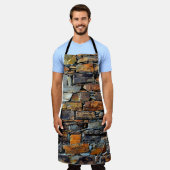 古い石wのクローズアップ詳細伝統的ビュー エプロン (着用した状態)