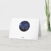 古い礼拝堂と雷雨 カード (裏面)