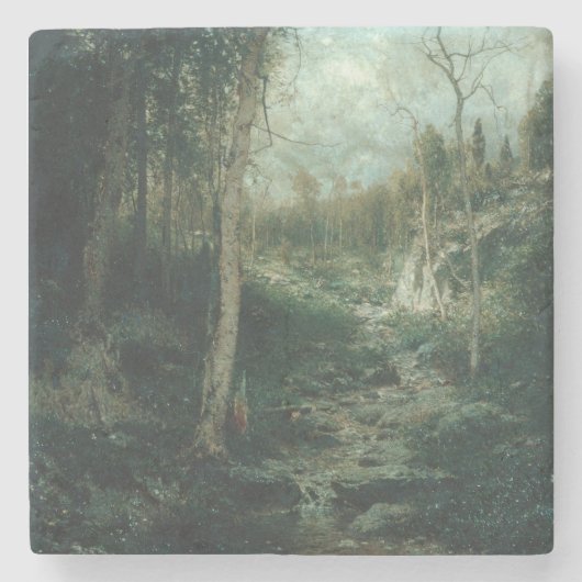 古い空き地の絵画 (1881) - ストーン コースター (正面)