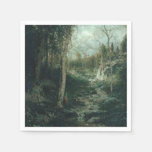 古い空き地の絵画 (1881) - ナプキン スタンダードカクテルナプキン (正面)