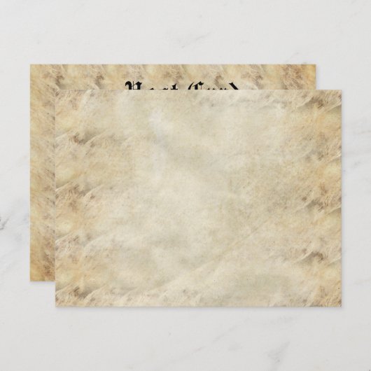 古い空白の汚れた紙のポストカード ポストカード (正面/裏面)