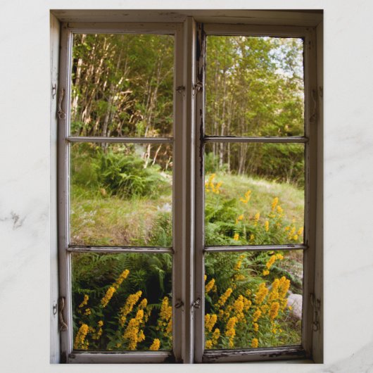 古い窓からの景色 チラシ (正面)