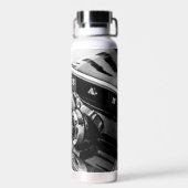 古い筋肉のクラシック車の詳細ドライバ ウォーターボトル (背面)