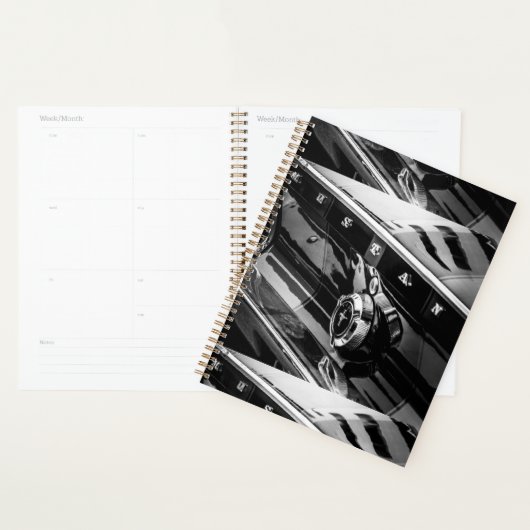 古い筋肉のクラシック車の詳細ドライバ プランナー手帳 (ディスプレー)
