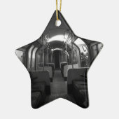 古い管の列車 セラミックオーナメント (左)