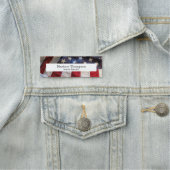 古い米国旗 名札 (インサイチュ)