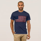 古い米国旗 Tシャツ (正面フル)