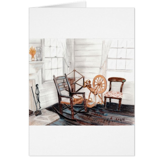 古い糸車 (正面)