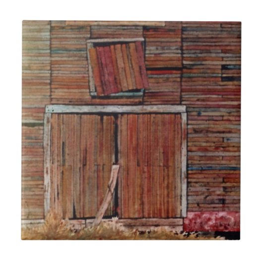 古い納屋のドア詳細クローズアップタイル。 タイル (正面)