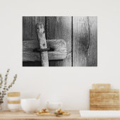 古い納屋のドア4 ポスター (キッチン)