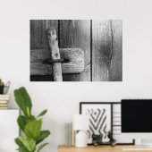 古い納屋のドア4 ポスター (ホームオフィス)