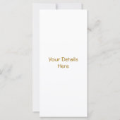 古い納屋のラックカード (裏面)