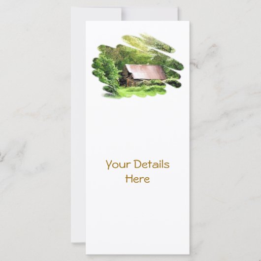 古い納屋のラックカード (正面)