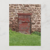 古い納屋の大戸 ポストカード (正面)